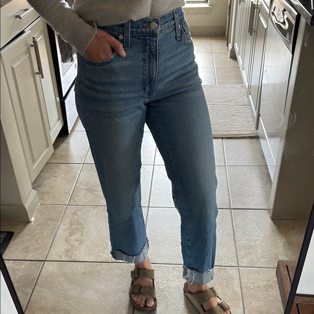 Madewell Medium Blue Cropped Ankle Jeans